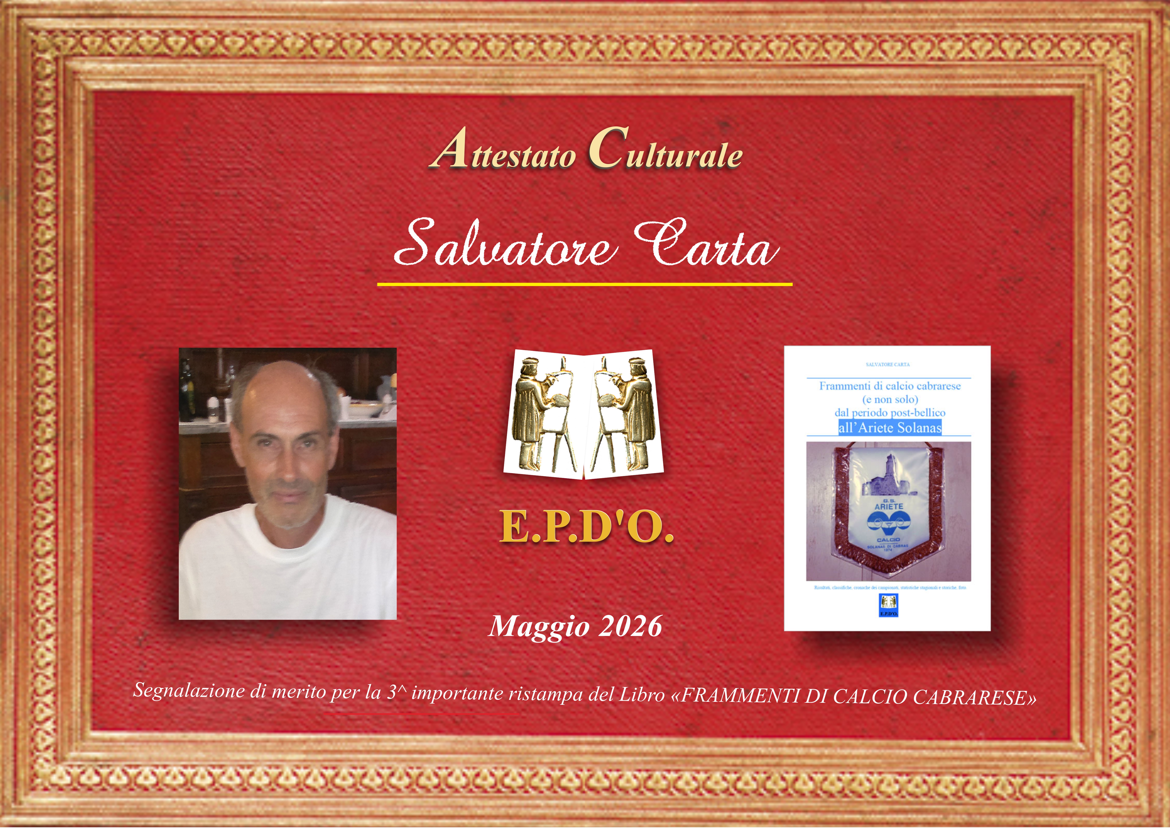 EPDO - Attestato Speciale Salvatore Carta